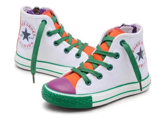 К Демисезонный детская парусиновая обувь красочные высокое Спортивная обувь Обувь для девочек Обувь для мальчиков Спортивная обувь Дети Джинсы для женщин Обувь детские кроссовки