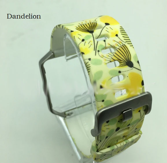 

Daisy Colorful Metal Frame Strap For Fitbit Blaze Band Protective Watchband Floral Bracelet Rural Wristbands TPU+TUS+TPE