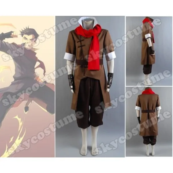 Мужской костюм для косплея Аватара легендарный из корры Мако|legend of korra|legend korra