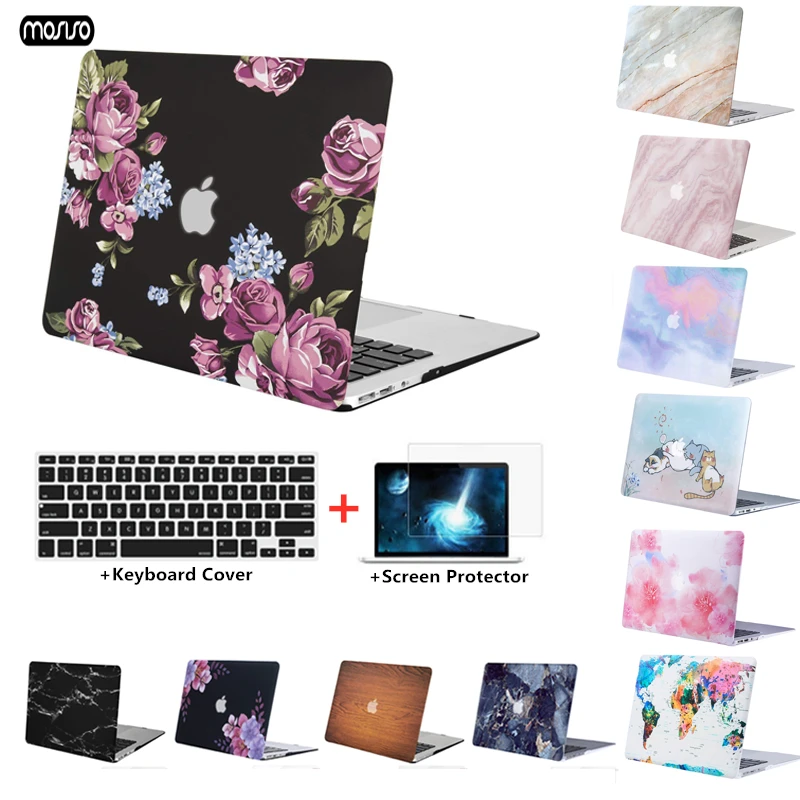 New Hand Laptop Case For Apple Macbook Air Pro Retina 11 13 15 with touch bar shell Case For New MacBook Air Pro 13 Case Cover