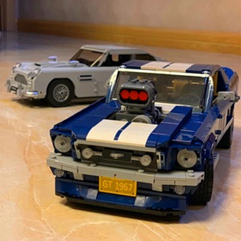 Creator Aston Martin VS Ford Mustang Building Blocks Kit Bricks Sets Classic 10262 10265 Car Model Toys Compatible Legoe 21047