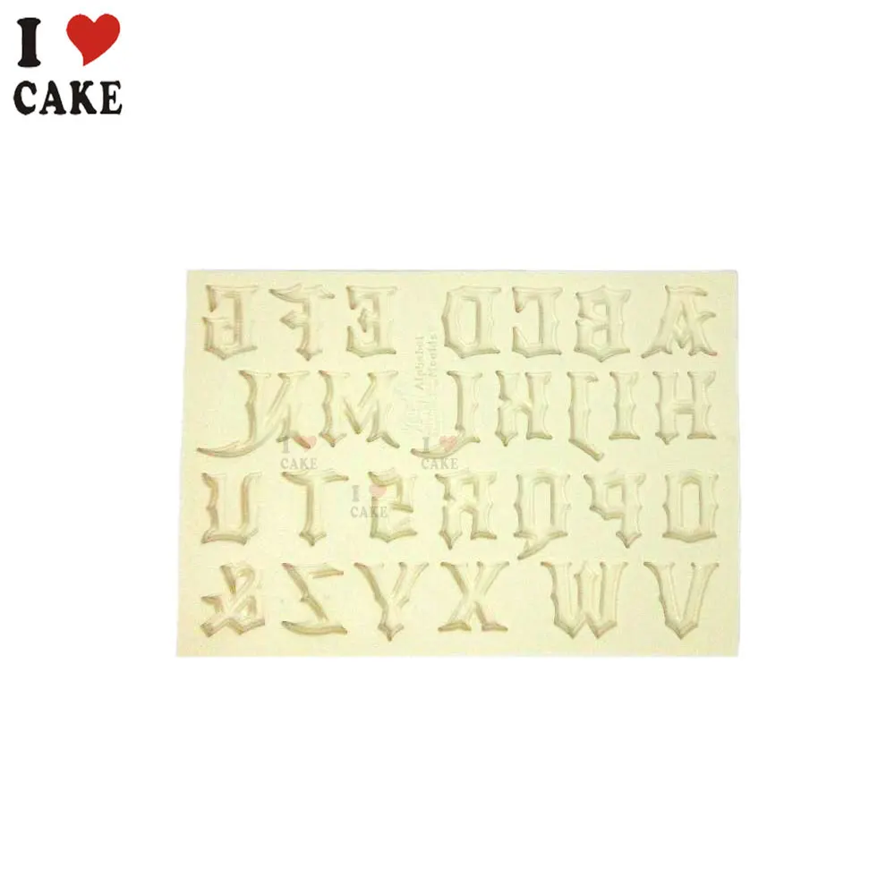 New DIY Capital letters fondant cake silicone mould chocolate,cupcake