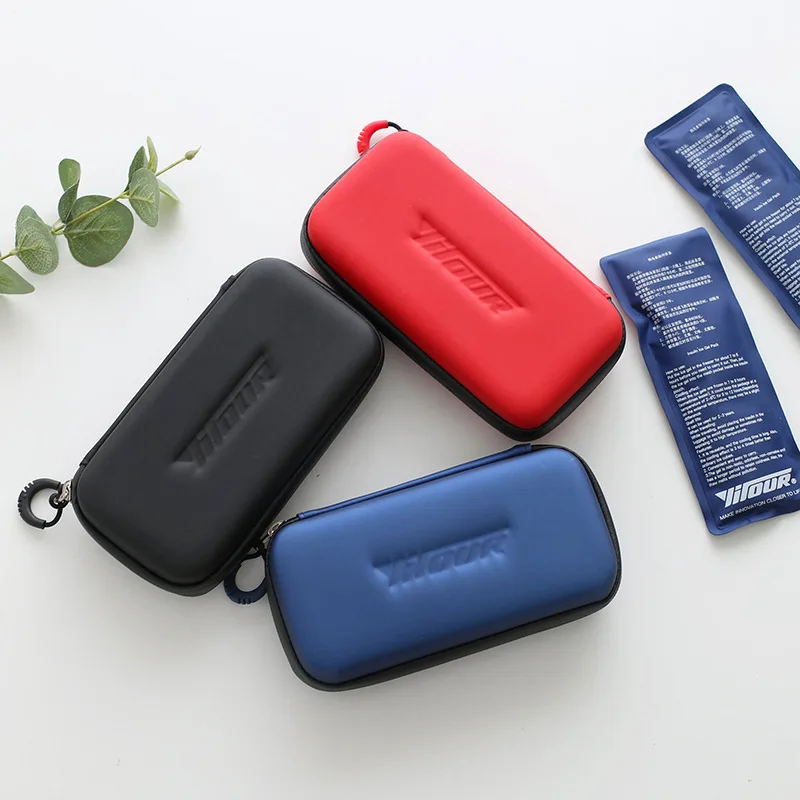 

MoneRffi New Insulin Portable Refrigerated Bag Ice Bag Medical Insulated Bag Drug Cooler Bag 1 Box Of 2 Ice Packs Environmental