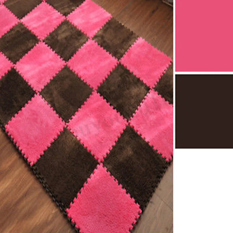 

Stitching Foam Pad 30x30cm Puzzle Mat Stitching Carpet Foam Eva Velvet Carpet Children'S Room EVA Foam Home Plush Puzzle Mat