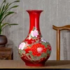 Jingdezhen Ceramic Vase Arrangement Living Room Flower Arrangement Crystal Glaze Blossom Rich Flower Ware Modern Home Decorative 2