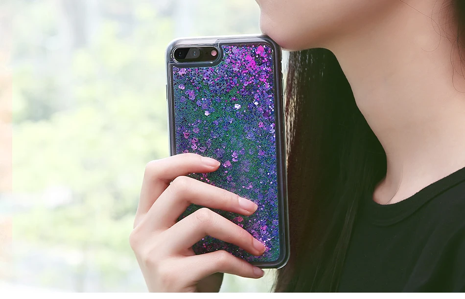 DOEES Bling Liquid Quicksand Phone Case For iPhone 7 7 Plus Shiny Sequin Soft Silicone Case Cover For iPhone 5 5S SE 6 6s Plus (8)