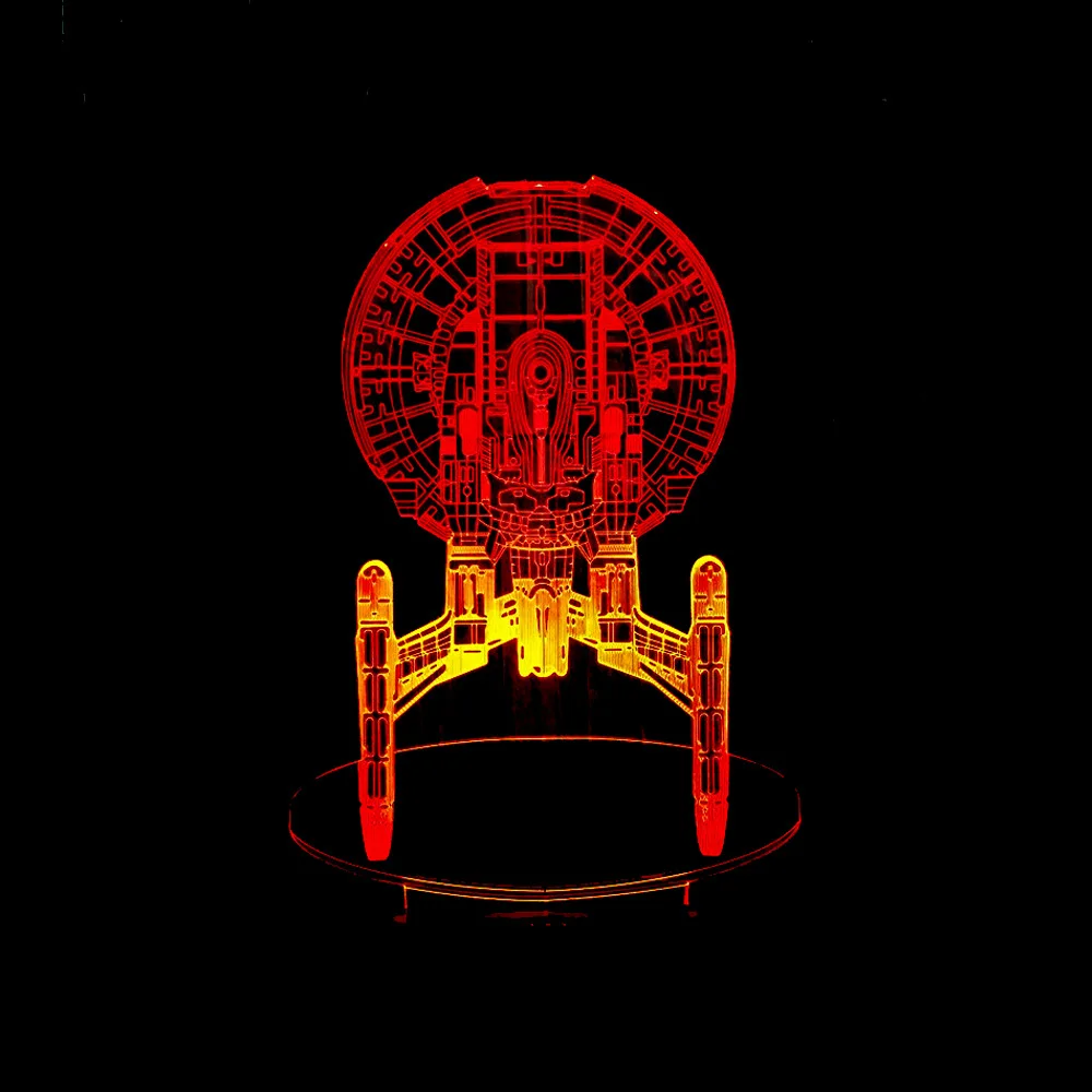 

Star Trek Spaceship Warship 3d Light Touch Remote Creative Star Wars Gift Nightlight Novelty Luminaria Led Usb Led Lamp