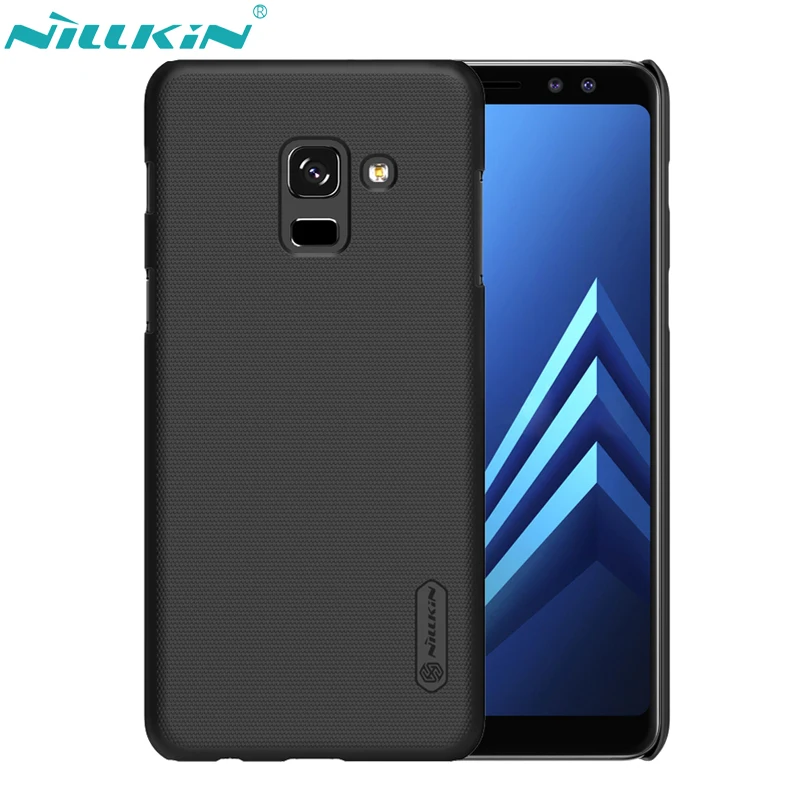 

NILLKIN Phone Cases For Samsung Galaxy A8+ A8 Plus 2018 Case A8Plus Cover Hard PC Shell Frosted Back Cover & HD Screen Protector