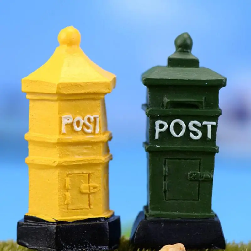 

Mailbox Model Postbox Mini Ornament Micro Landscape Decoration Fairy Garden Miniatures 1.5*3.5cm
