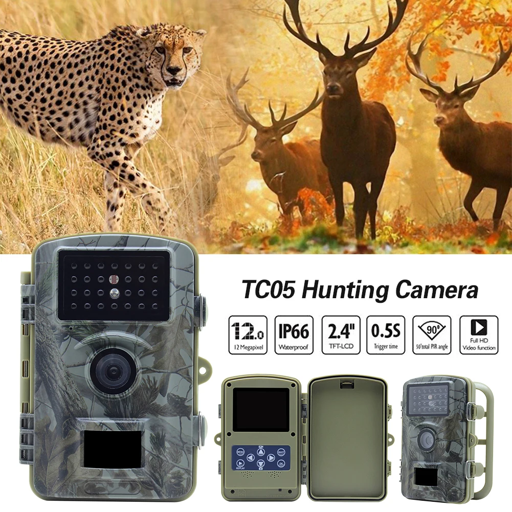 

TC05 Outdoor Waterproof Hunting Camera Wireless 720P IR Night Vision Surveillance Wildlife Trail Camera