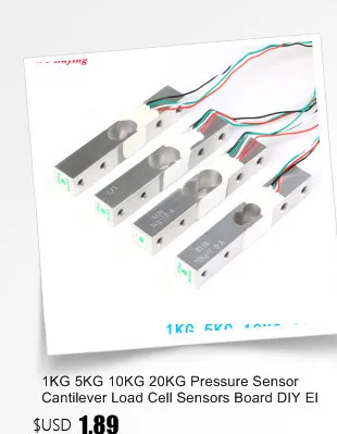 1 кг Цифровой датчик веса тензодатчика+ HX711 датчик взвешивания s Ad модуль для Arduino 1 кг 5 кг 10 кг 20 кг
