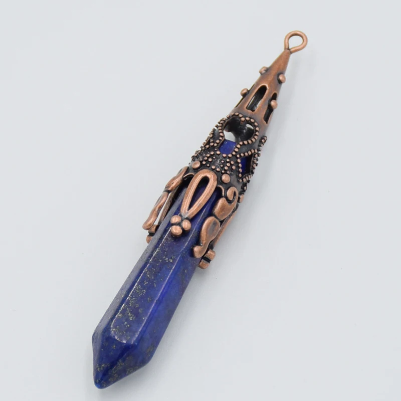 Подвеска в виде каменного маятника с натуральным камнем стиле ретро для Divination Wicca