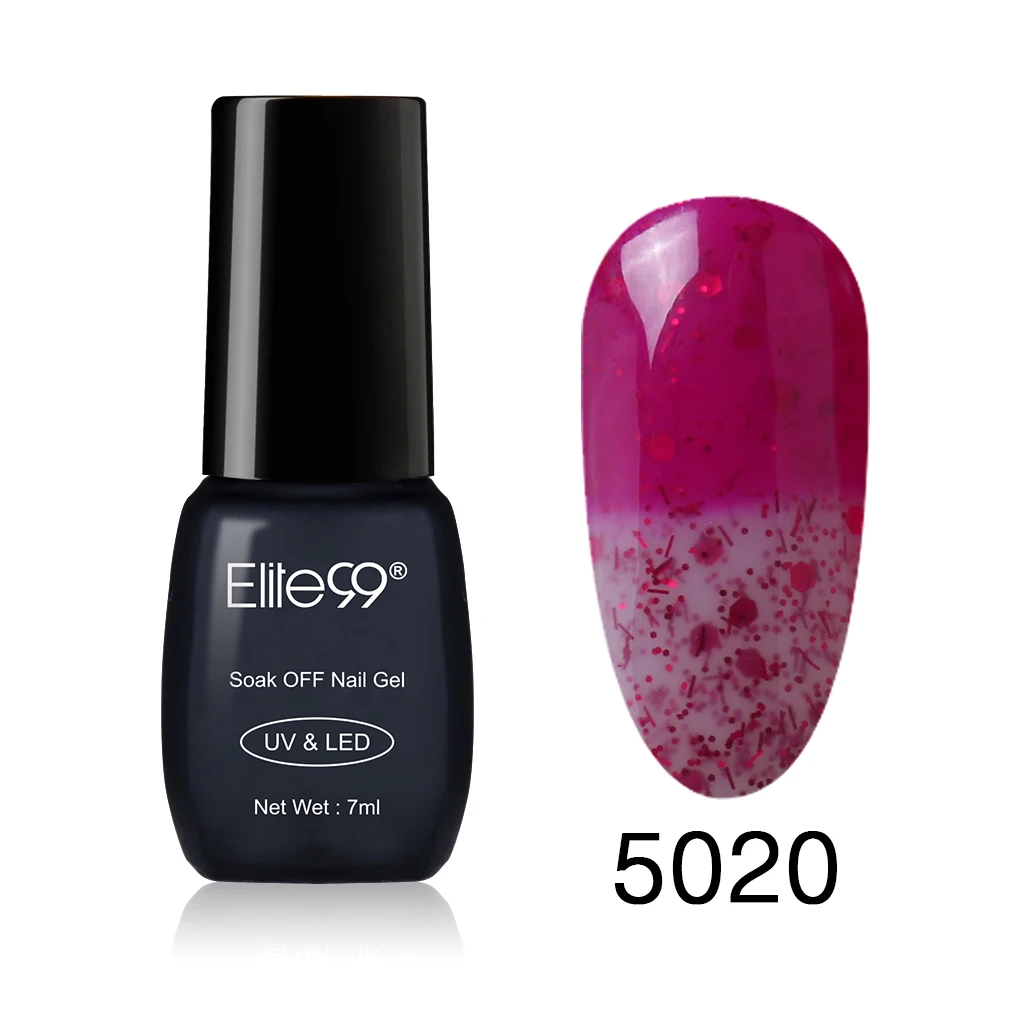 Elite99 7 мл УФ-гель для ногтей, меняющий температуру, 100 цветов, светодиодный лак для ногтей - Цвет: 5020