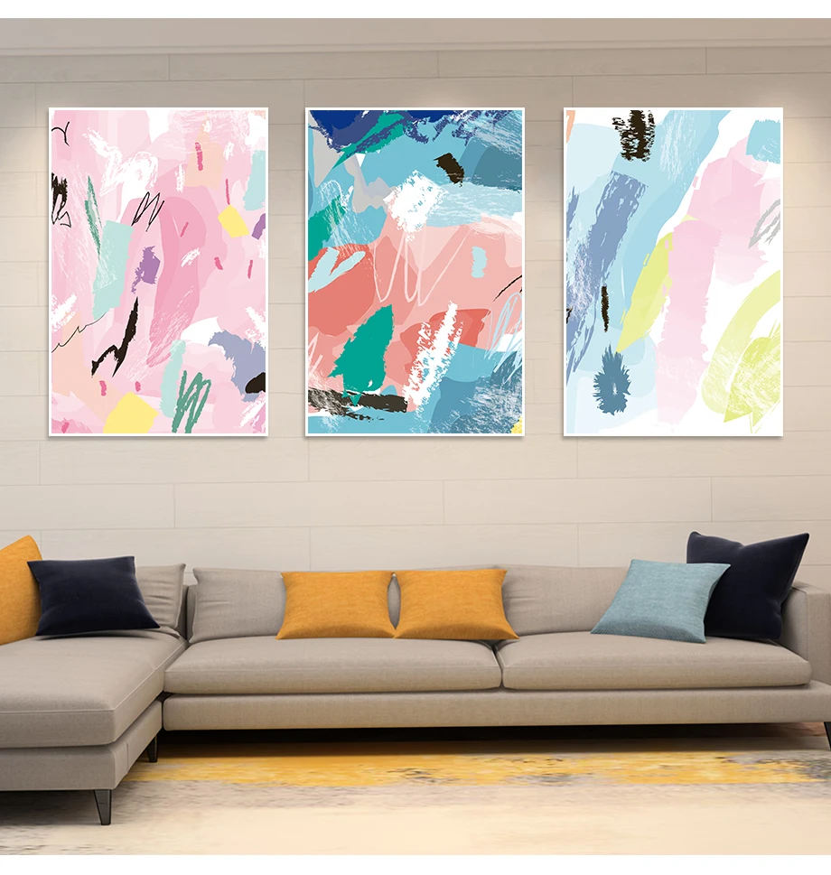 Watercolor Drawing Wall Pictures Nordic Design Posters Home Decoration Brand Waterproof Ink New Painting Diy Home Decor (6)