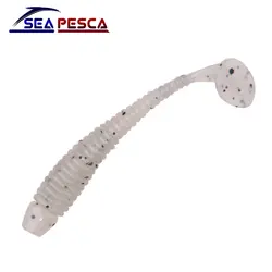 Seapesca 10 шт./лот силиконовая приманка для рыбалки приманку 45 мм 0,8 г T хвост искусственная приманка Мягкая приманка в виде червя рыболовные