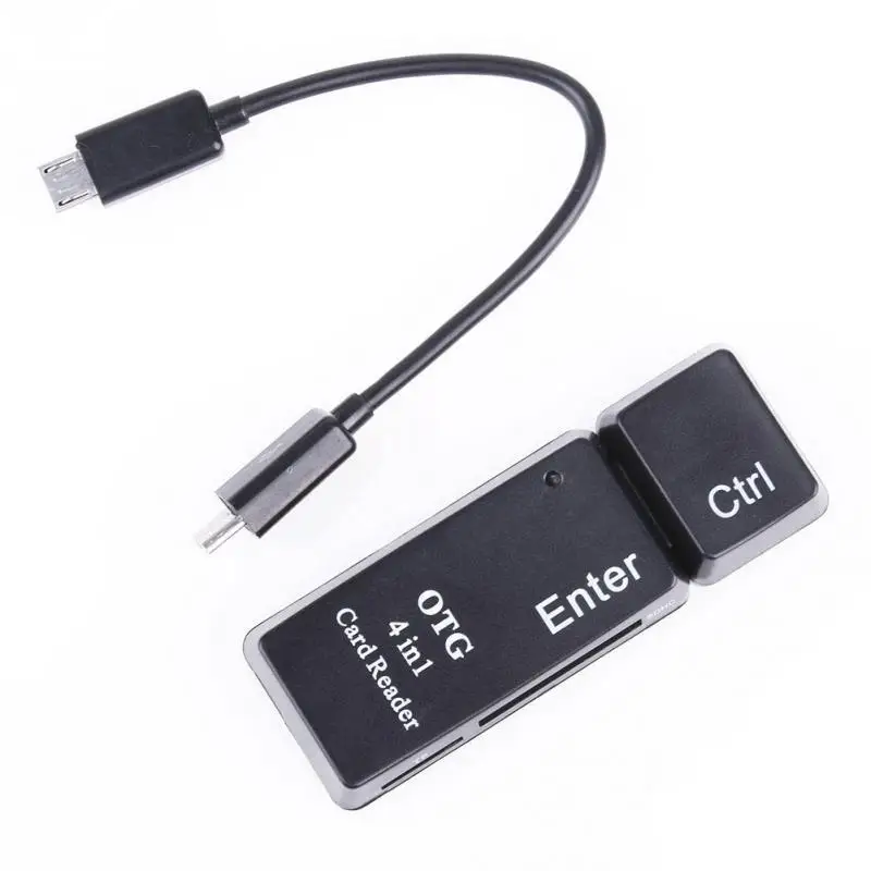 OTG USB Card Reader Key Type USB OTG Phone Card Reader Applies to Micro