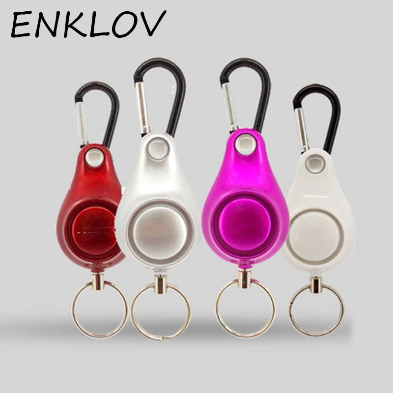 

ENKLOV Security Self Defense Alarm Keychain Personal Security Alarm Pull Ring Anti-attack Safety Emergency Alarm