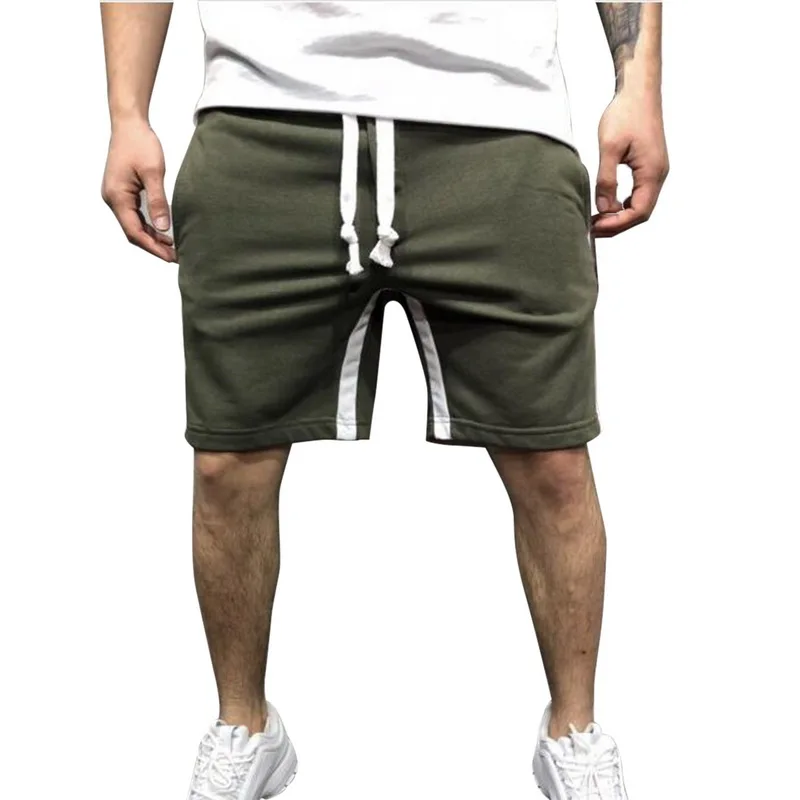 

SHUJIN 2019 Shorts Men Casual Drawstring Streetwear Loose Mens Shorts Summer Side Striped Beach Shorts Male Plus Size Clothing
