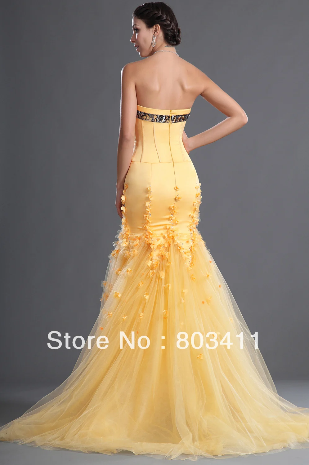 Fantastic Senza Spalline Mermaid Scollo A Cuore Giallo Vestito Da Sera Del Progettista Vestito Da Spettacolo Evening Dresses New York Evening Gowns Wedding Dressesevening Dress Brand Aliexpress