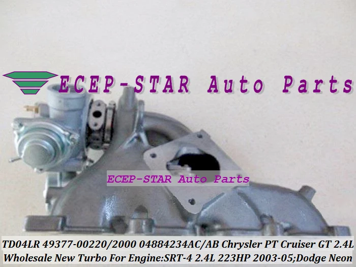 TD04LR 49377-00220 49377-00200 04884234AC Turbo Turbocharger for Chrysler PT Cruiser GT Dodge Neon SRT SRT-4 03-05 2.4L 223HP (2)