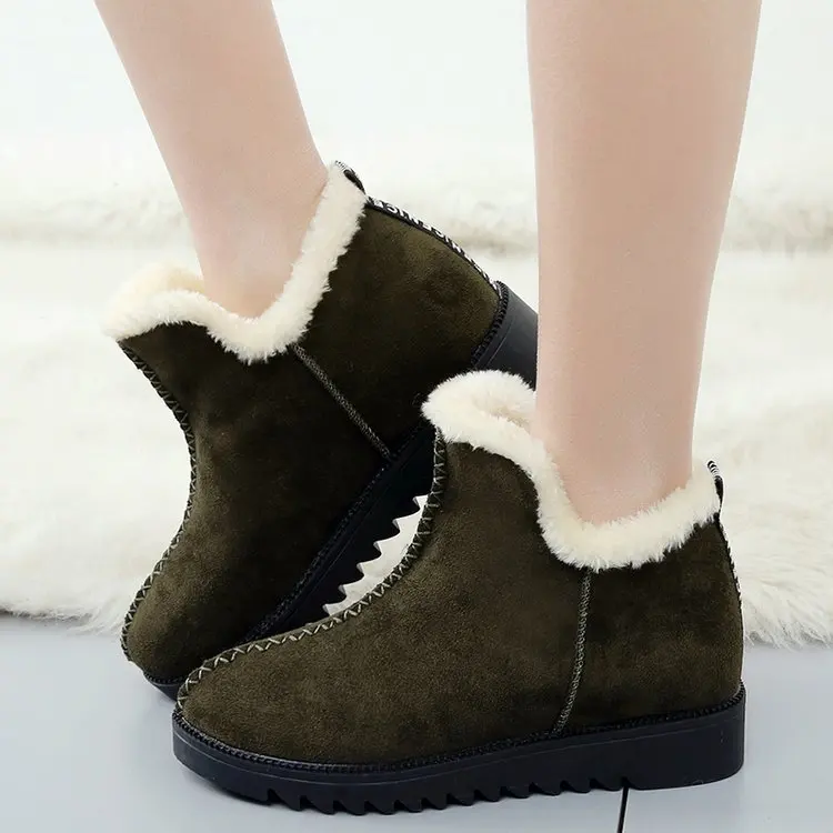 

2018 new Martin boots frosted cotton shoes versatile flat boots.