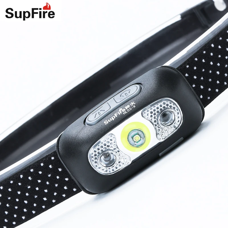 Supfire светодиодные фары USB фонарик Linterna LED EDC фара HL05 Zebralight 1000lm Lampe фронтальная для