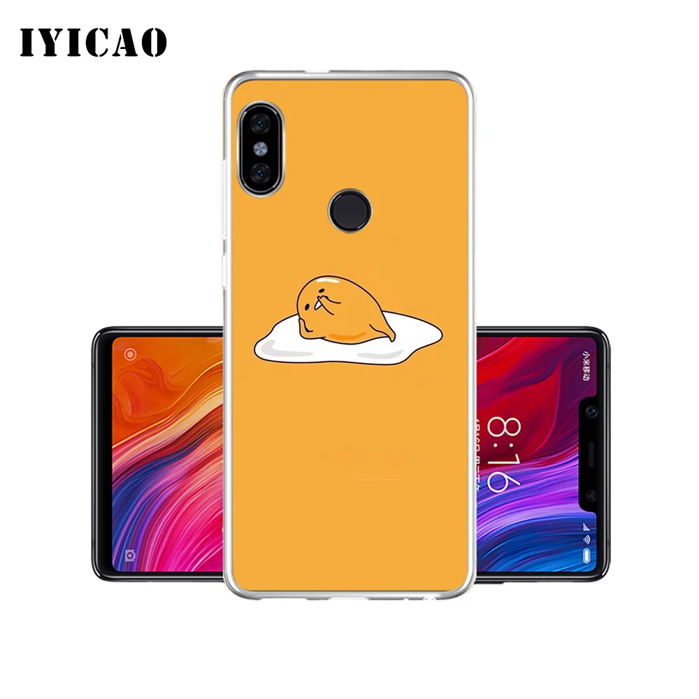 Милый мягкий силиконовый чехол для телефона IYICAO gudetama Xiaomi Mi 9 8 SE 6 A1 A2 Lite F1 MIX2S MIX3 из