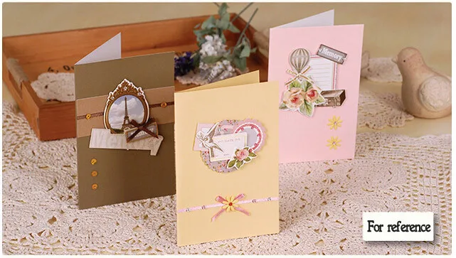 Eno поздравительные 3 открытки+ Конверты ежедневного DIY набор поздравительных открыток для детей, бумажный Набор открыток
