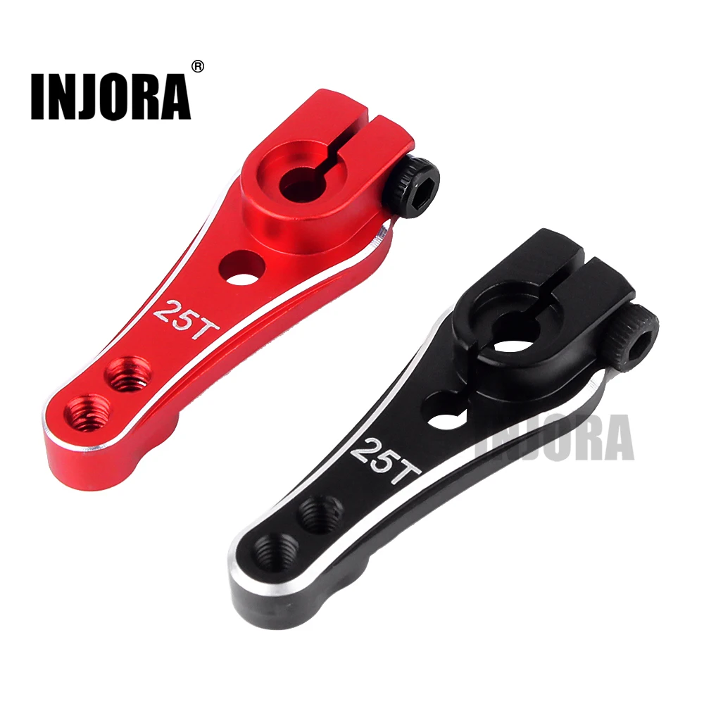 

INJORA 1Pcs 33MM Metal RC 25T Tooth Steering Servo Arm for 1/10 RC Crawler TRAXXAS TRX4 RC Car Parts