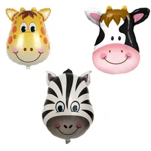 BINGTIAN new mini zebra head aluminum balloons birthday party balloons wholesale children s toys