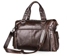 Large Capacity Genuine Leather Men Messenger Bags Shoulder Bag for Men CrossBody Business Briefcase Laptop Handbag #MD-J7288