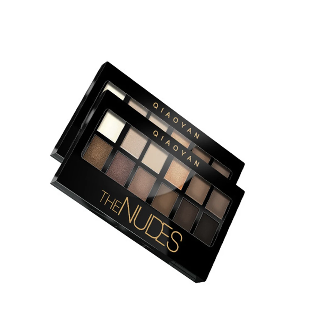 Professional Makeup Eyeshadow 12 Colors The Nudes Palette Long Lasting Waterproof Matte and shimmer Contour |