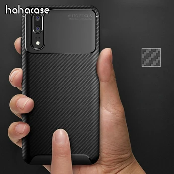 

100pcs Carbon Fiber Soft Silicone Case For Huawei Honor 10 P20 P10 Mate 20 10 Pro Lite Note 10 9i 8X Max Heat Dissipation Cover