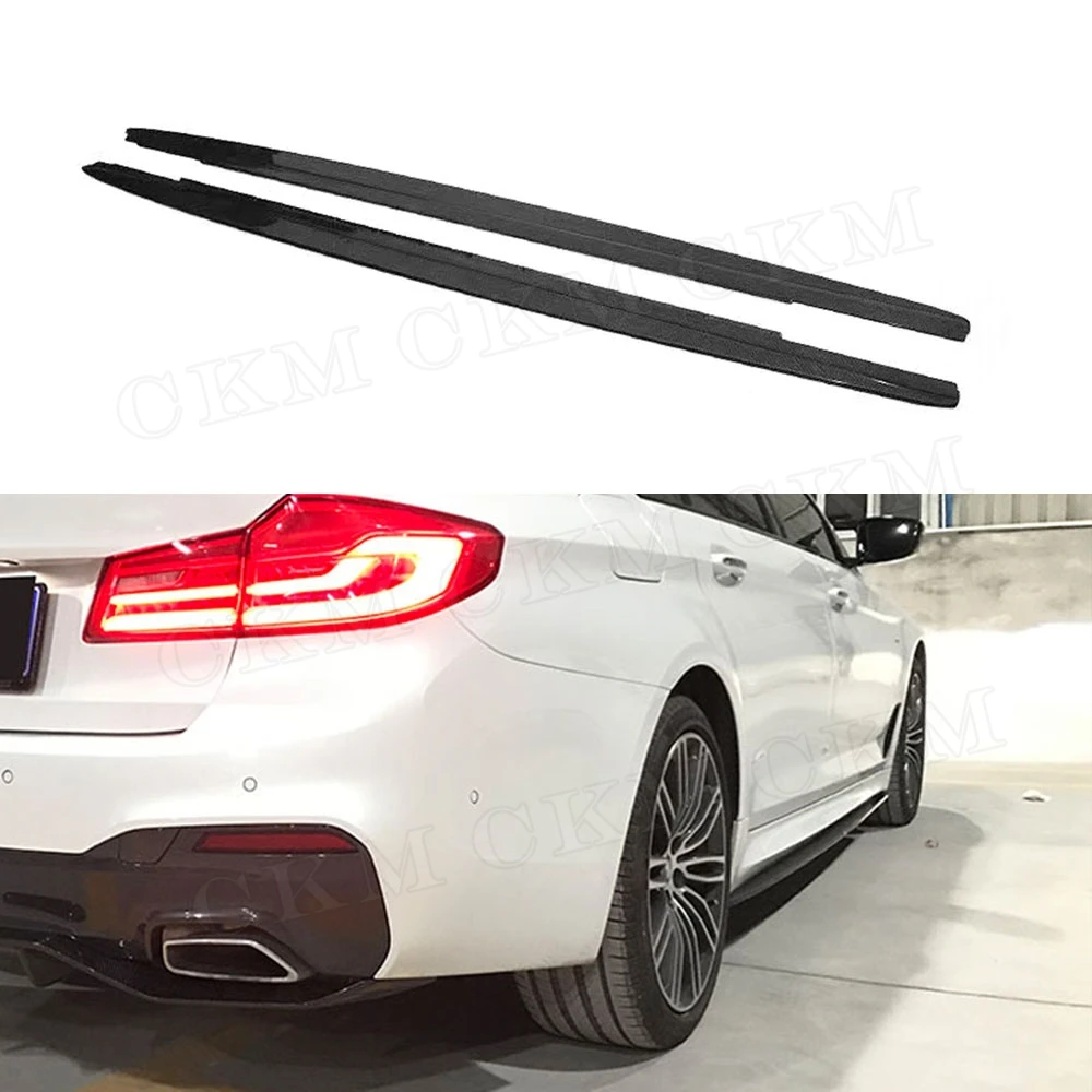 Боковые юбки из углеродного волокна 5 серий MP бампер защита для губ BMW F90 G30 G31 G38 M Tech