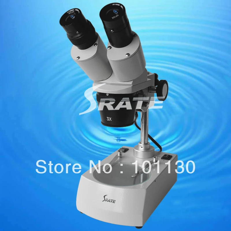 

20X 40x Stereo Binocular Microscope with top and bottom lamp for clock watch repair tool PCB inspection TX-3C Two Lamps