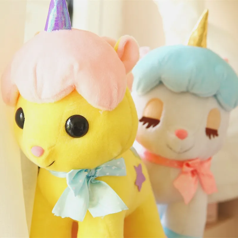 Miaoowa 1pc 40cm Dream Girl Style Unicorn Plush Toy Lovely Stuffed Animal Horse Doll for Kids Children Birthday Gift Brinquedos