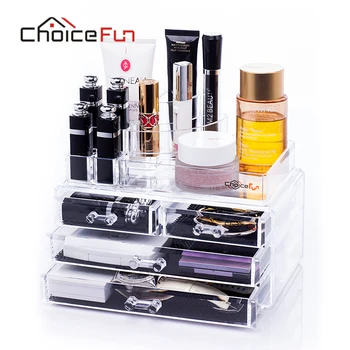 

CHOICE FUN Makeup organizer acrylic storage box cosmetic organizer organizador de maquiagem makeup storage drawer 1157