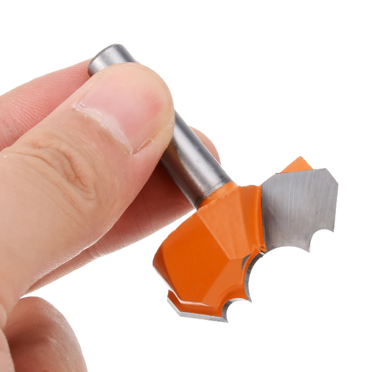 8mm Shank 50mm Length Round Over Edge Forming Router Bit Straight End Mill Trimmer