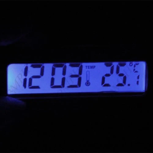 Горячая распродажа! Цифровой термометр с креплением на ЖК-дисплее автомобильные цифровые часы электронный дисплей подсветки термометры