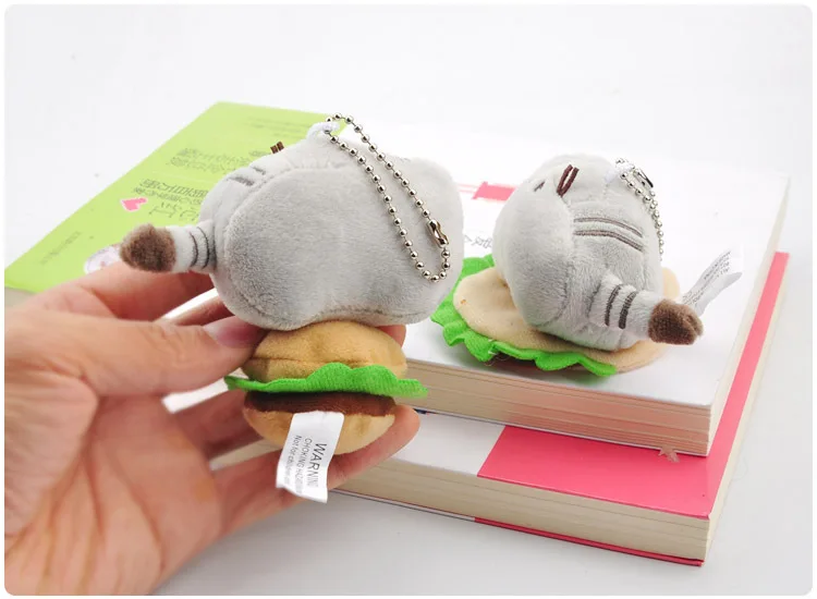 burger cat plush