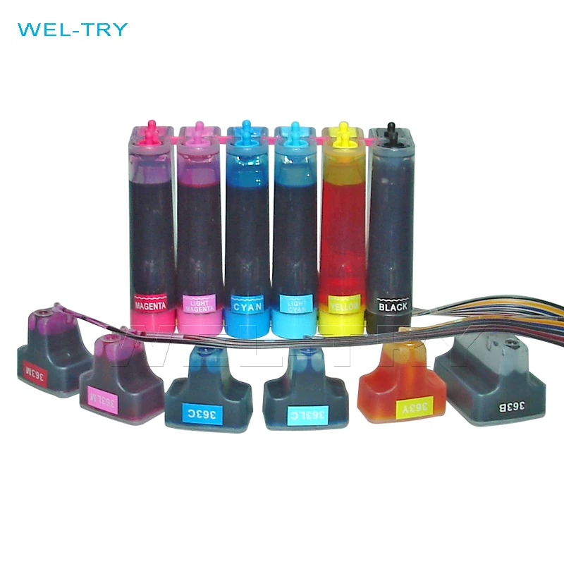 

Compatible CISS for hp 363 cartridge for PhotoSmart 3213 3313 8200 , continuous ink supply system for hp363
