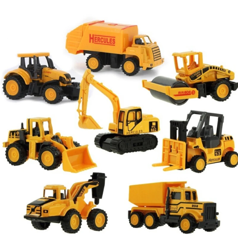 

Mini Alloy Construction Car Model Toy Set Christmas Gift Truck Toys for Kids