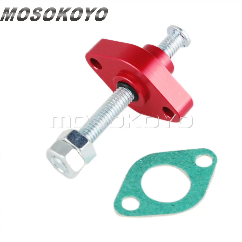 

CNC Aluminum Manual Cam Chain Tensioner Adjuster Replacement for Yamaha DR YFM Suzuki GSXR LTR Kawasaki KLX Honda CRF