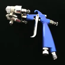 SAT1201 воздушный Краскораспылитель автомобильный распылитель для краски давление пневматическое двойное сопло распылитель краскопульт хромированный распылитель краски для металла