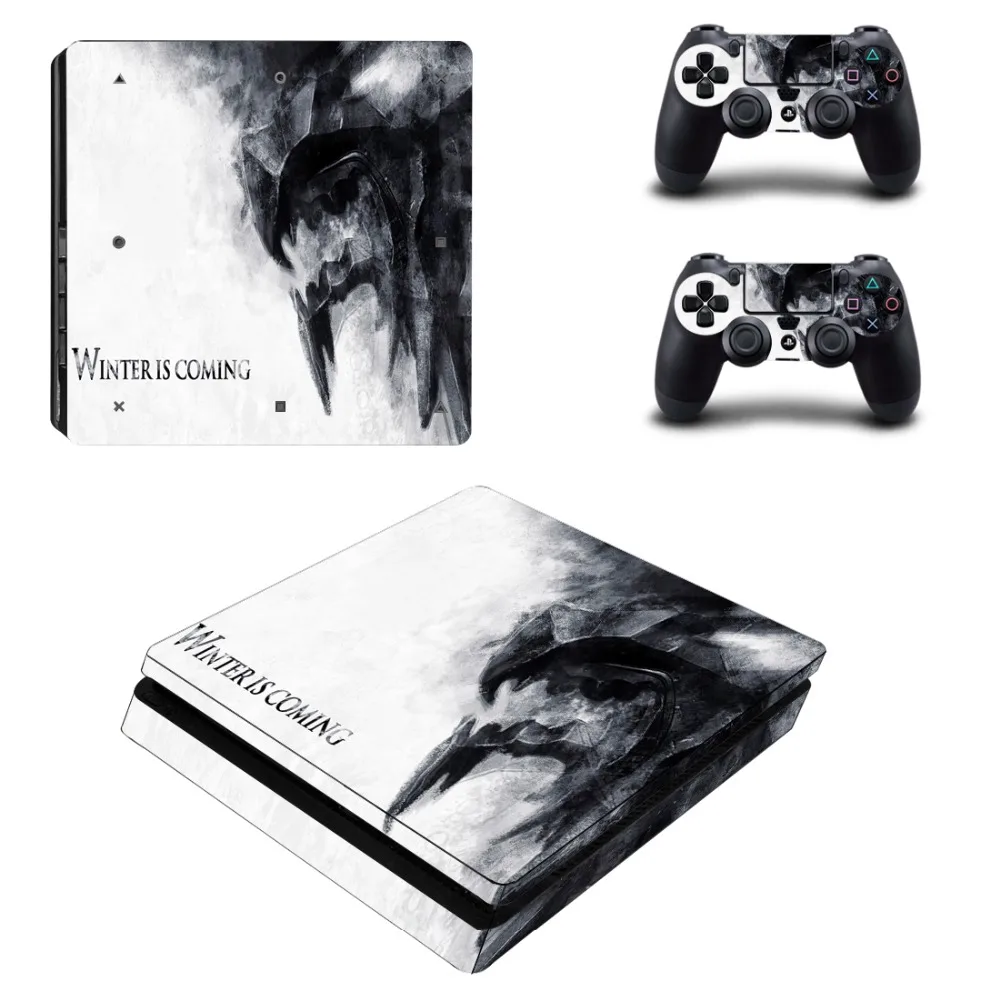 

Game of Thrones Winter is Coming PS4 Slim Skin Sticker For PlayStation 4 Console and Controller Decal PS4 Slim Sticker Vinyl