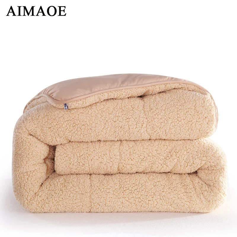 Buy 100 Polyester fiber comforter white bedding sets winter blanket high