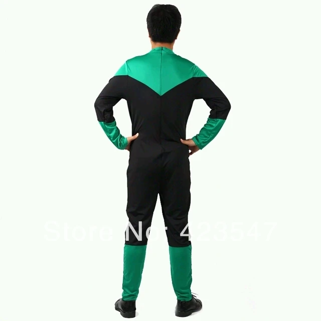  DC Comics Green Lantern Black & Green Spandex Superhero Costume Halloween Carnival costumes play