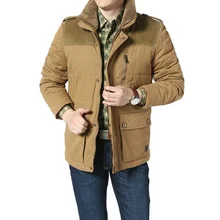 Зимняя парка, куртка для мужчин, флисовый воротник, Толстая теплая ветровка, пальто для мужчин, стоячий воротник, эполет, Военная Повседневная хлопковая парка, Hombre
