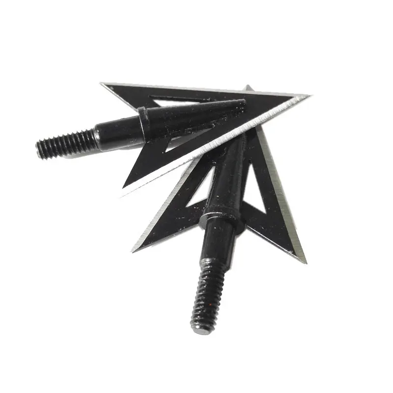 3/6/12pcs 100Gr Archery Blade Arrowhead Stainless Steel Broadheads Target Point Tips Shooting Arrow Shaft Accessories