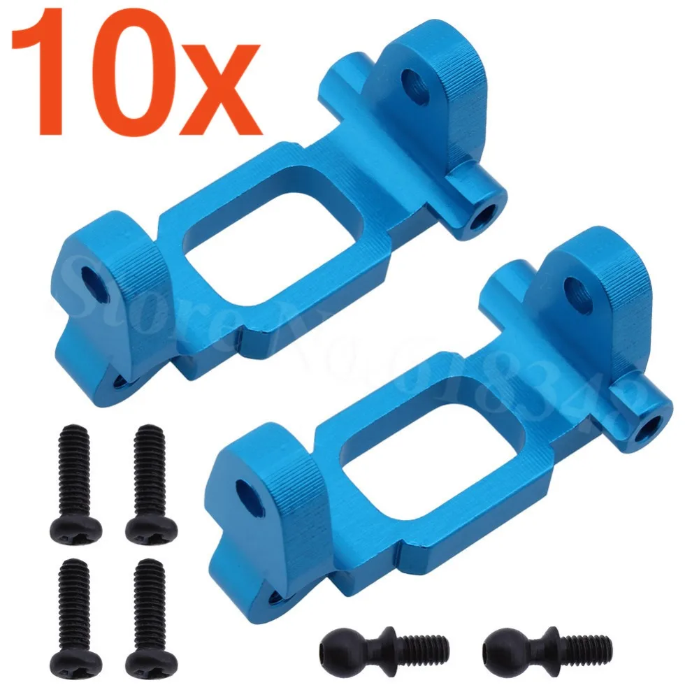 10x Alum Alloy Front Hub Carrier Base C(l/r) For 1/18 Revel 24540